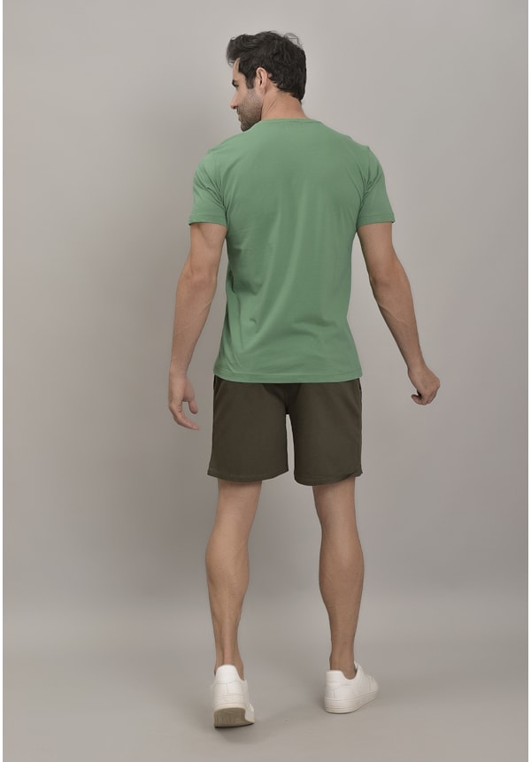 Bermuda De Sarja Masculina Jogger Verde Dialogo Jeans-0b49dcb5-55c7-4546-98d5-4110f3dffa0a