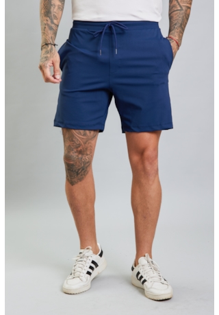 Bermuda Masculina Slim Comfort em Poliamida na Cor Marinho Dialogo