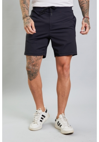 Bermuda Masculina Slim Comfort em Poliamida na Cor Preto Dialogo