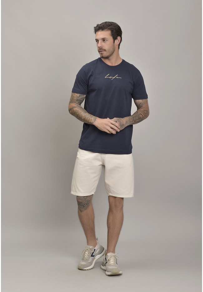 Bermuda Slim de Sarja com Puídos Masculino Dialogo Jeans-42e0017d-07a1-4082-b23f-9fc9a112b975