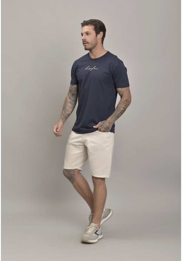 Bermuda Slim de Sarja com Puídos Masculino Dialogo Jeans-48c4d9aa-474e-469f-8f5c-17e79430dfe5