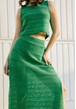 Blusa cropped tricot na Cor Verde feminina Dialogo Jeans