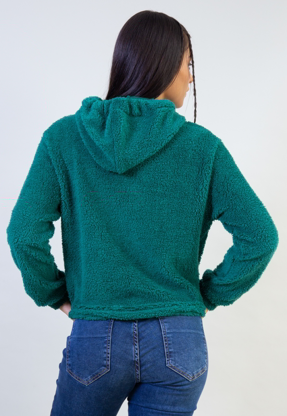 jade colour moletom com capuz
