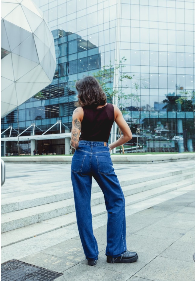 Blusa Regata Canelada Feminina com Ajuste Lateral na Cor Marrom Dialogo Jeans-c252b34f-8d8c-435d-9511-2f24c0293dea