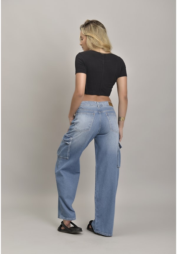 Calça Cargo de Cintura Alta com Recortes Dialogo Jeans-bd88b249-b29f-4fa9-97a5-5f886b31abcf