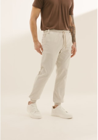 Calça de Sarja Masculina Jogger Casual Dialogo