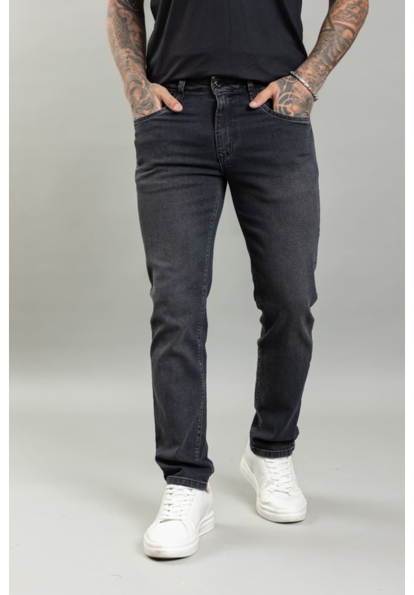 Calça Jeans Black Slim Casual Masculina Com Bolsos Dialogo-2b0f1b6d-462a-49c1-8958-9934b0afb7ed