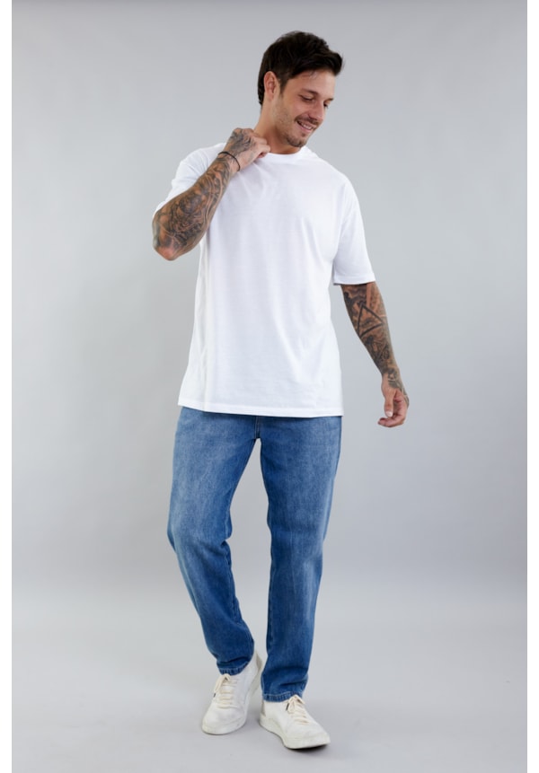 Calça Jeans Masculina Perna Reta com Lavagem Média-2629bd29-d314-48fc-853f-69274c420be7