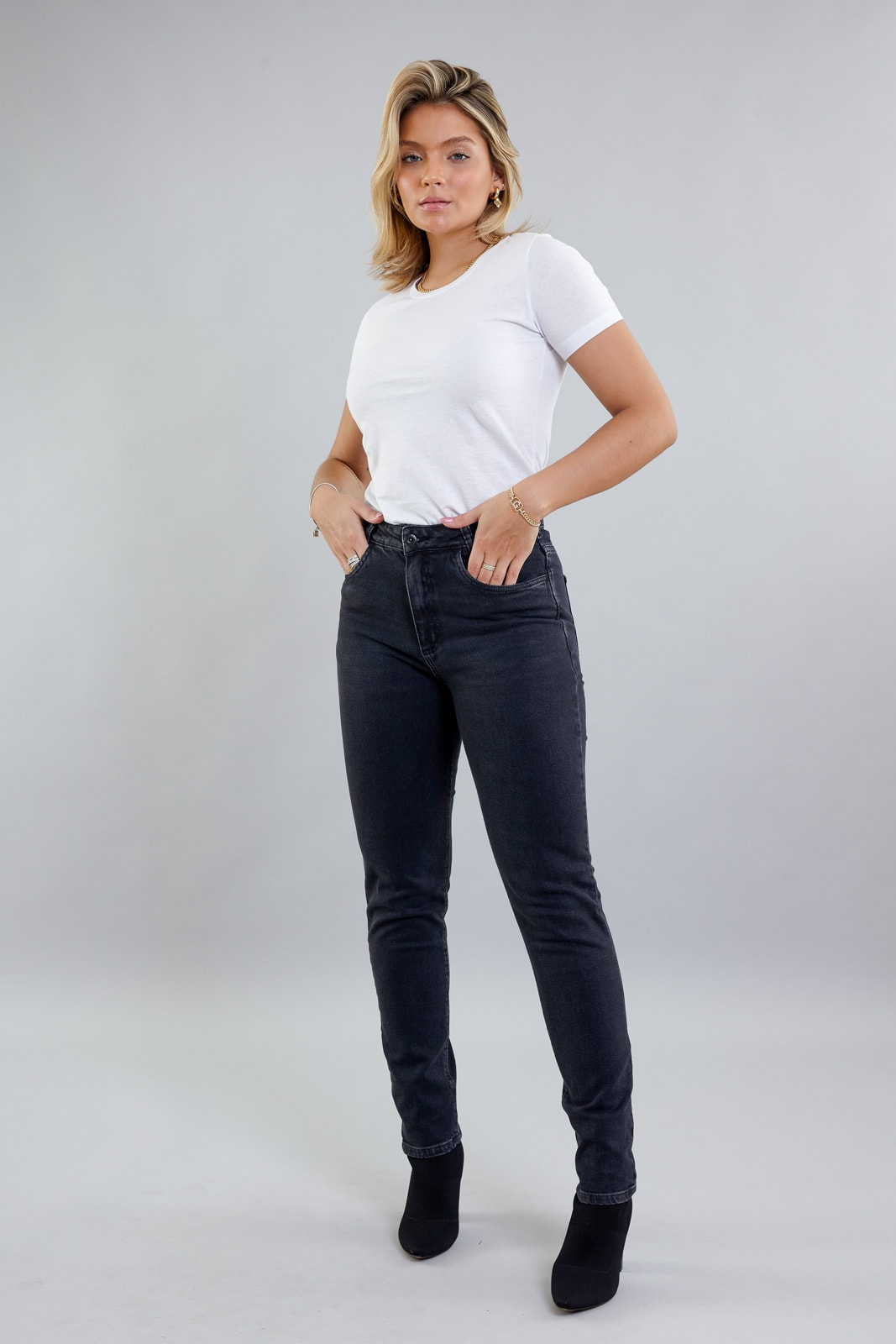 Calça clearance estonada feminina