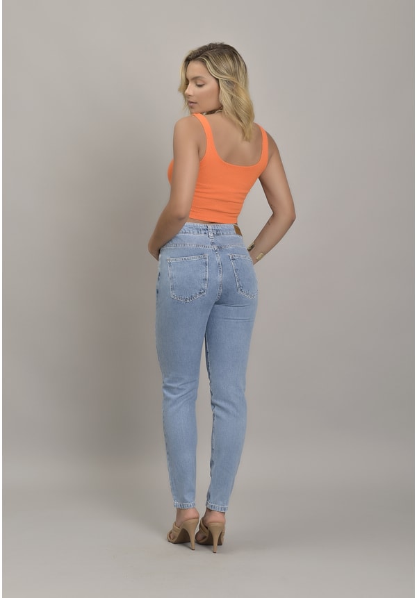 Calça Jeans Mom Feminino com Lavagem Clara Dialogo Jeans-4f7e0d25-31fd-4bd6-9b20-5ab62b2633e5