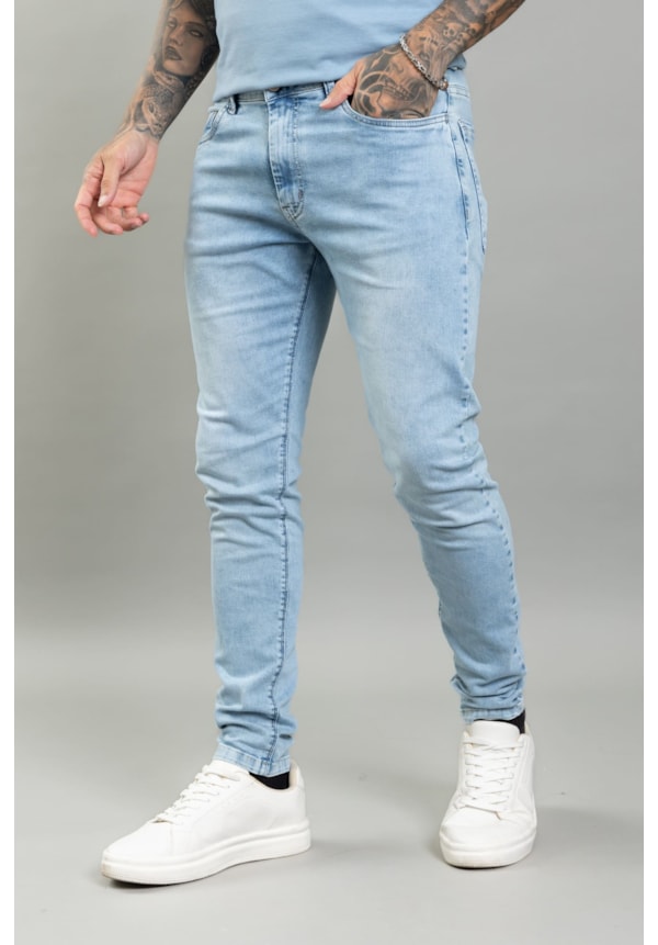 Calça Jeans Skinny Básica Lavagem Clara Masculina Dialogo-521d4cc1-439c-4d69-b476-9c410ec3c3ff