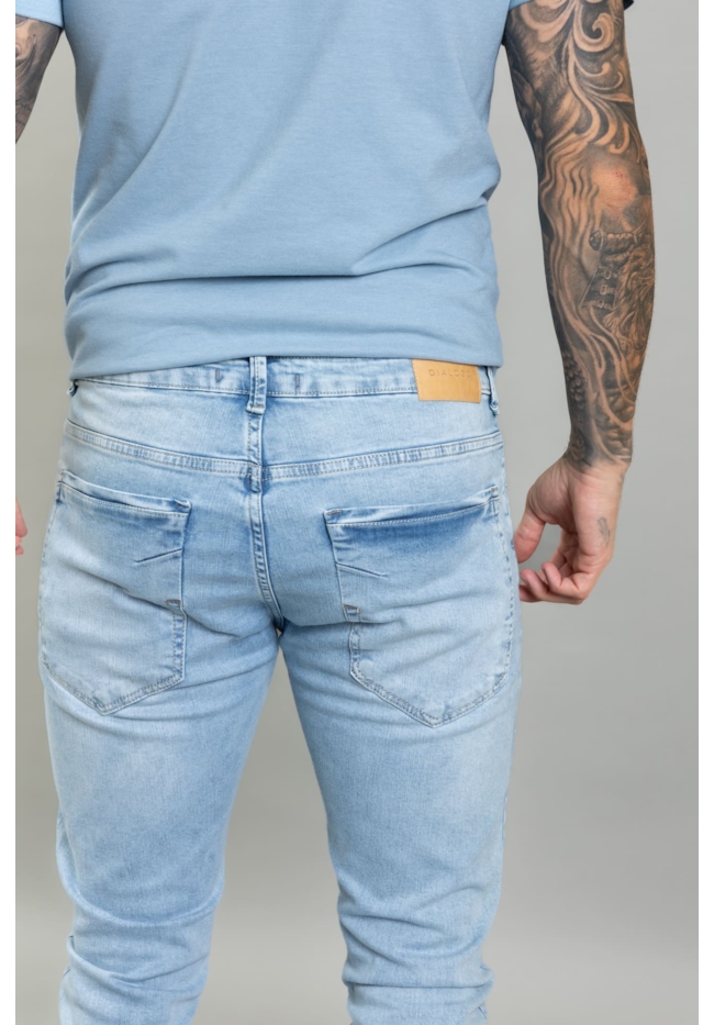 Calça Jeans Skinny Básica Lavagem Clara Masculina Dialogo-e78599ae-3a49-4391-9c15-cd1c30aaf710