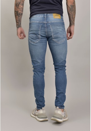 Calça Jeans Skinny Marmorizada Masculina Dialogo Jeans