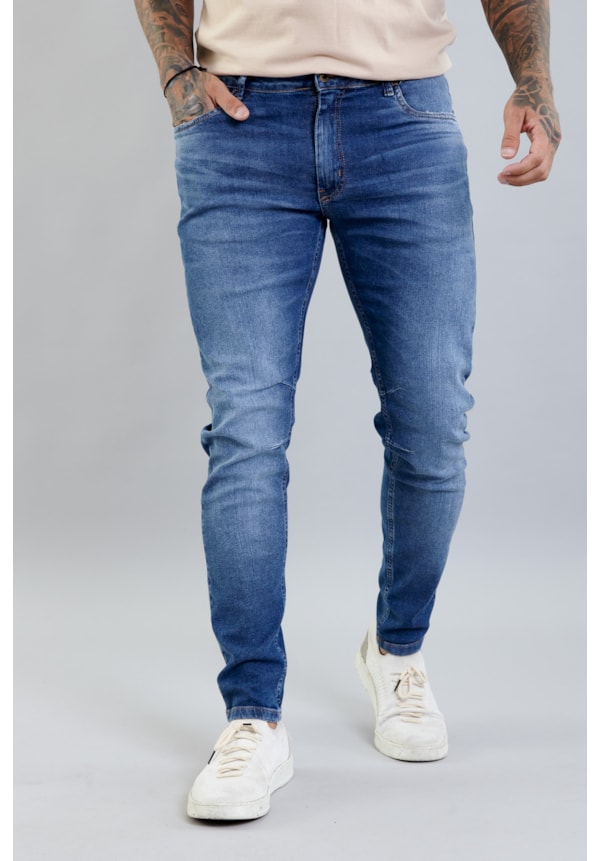 Calça Jeans Skinny Masculina com Lavagem Estonada  Dialogo jeans-578fea72-0892-429c-b424-ab0872e227f8