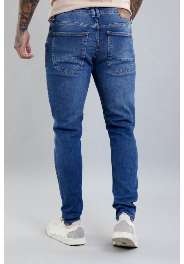 Calça Jeans Skinny Masculina com Lavagem Estonada  Dialogo jeans-350ae6e5-94a8-4d57-a9e1-5af7e628c79d