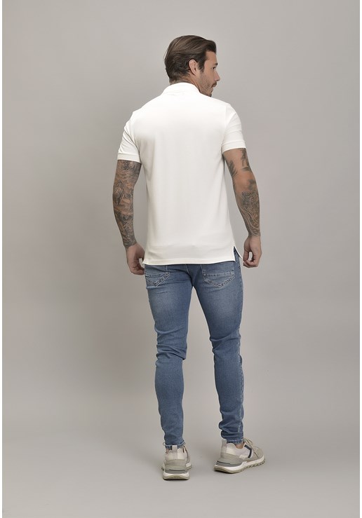 Calça Jeans Skinny Masculina com Lavagem Estonada Dialogo jeans