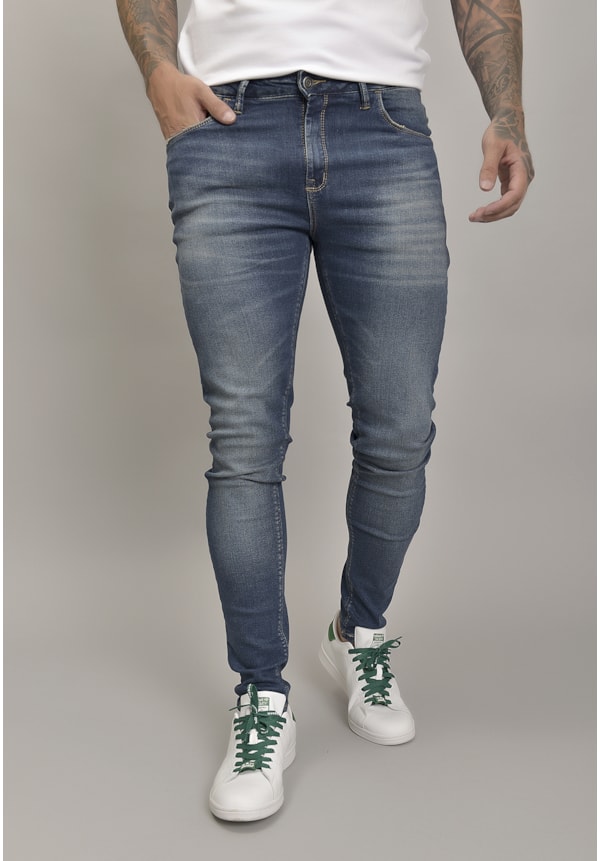 Calça Jeans Skinny Masculina com Lavagem Stone Dialogo jeans-5f17da7a-9546-475e-b781-e800d30392cc