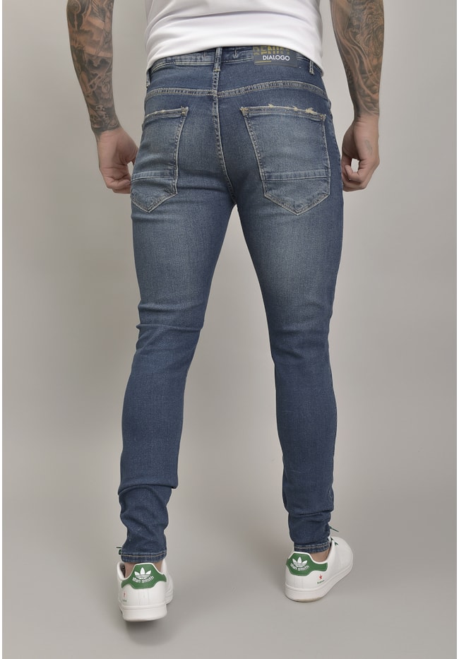 Calça Jeans Skinny Masculina com Lavagem Stone Dialogo jeans-6fc594be-5e63-4319-8b4a-85de063b6108