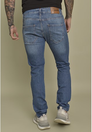 Calça Jeans Skinny Masculina Com Rasgos e Bolsos Dialogo Jeans
