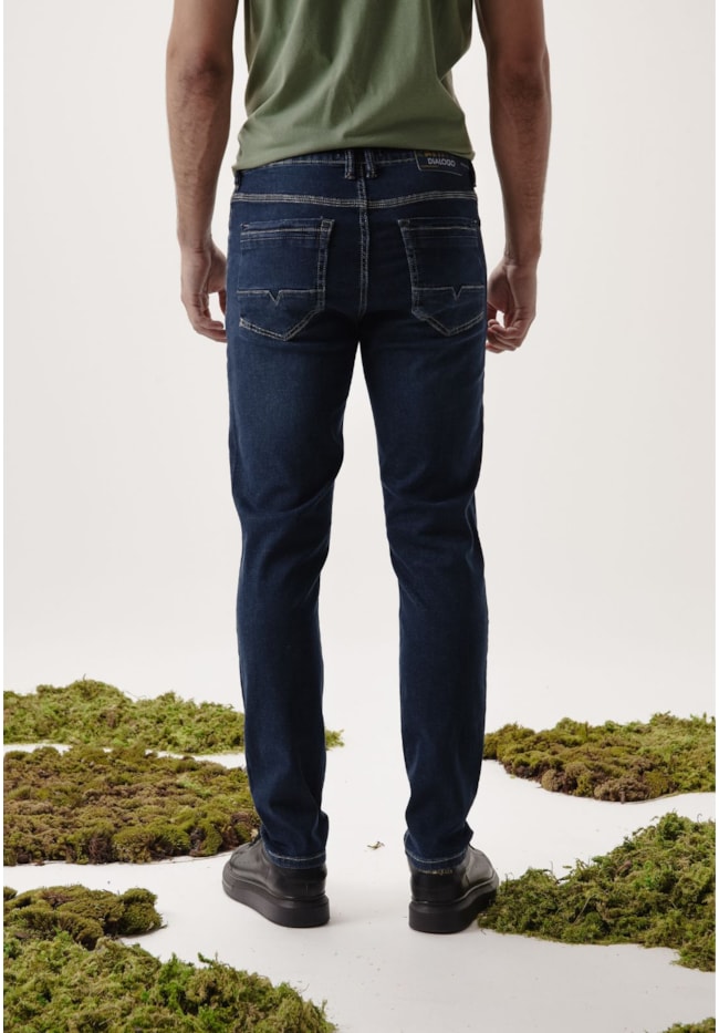 Calça Jeans Slim Masculina Marmorizada Dialogo Jeans-87e405de-f5f1-4f32-912a-a227d6f651ff