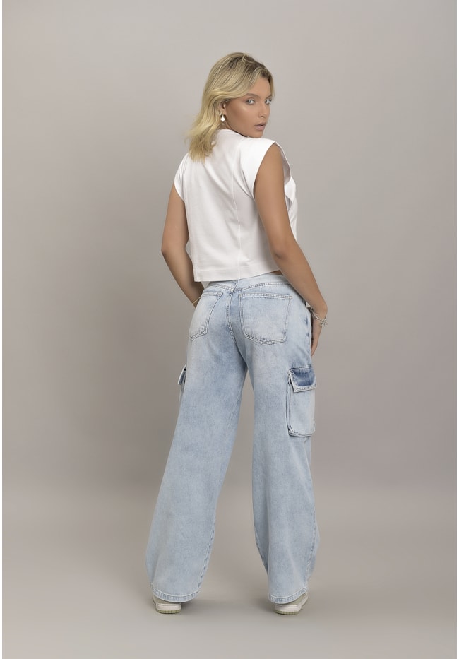 Calça Jeans Wide Leg Cargo Cintura Baixa Feminina Dialogo Jeans-110f29a5-0ad2-4495-a426-7eb04677a314