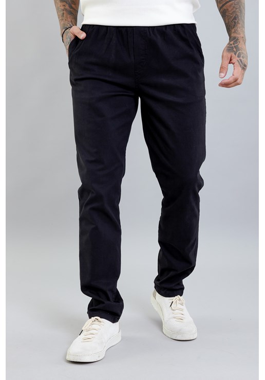 calça masculina jogger jeans slim sarja com elastico joguer