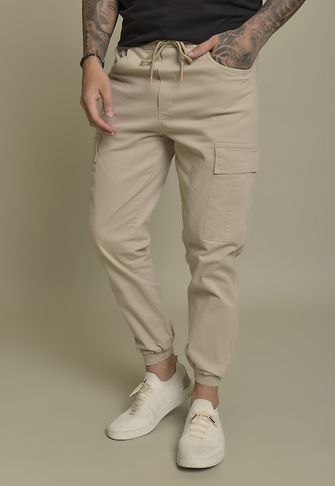 Calça chino hot sale jogger masculina