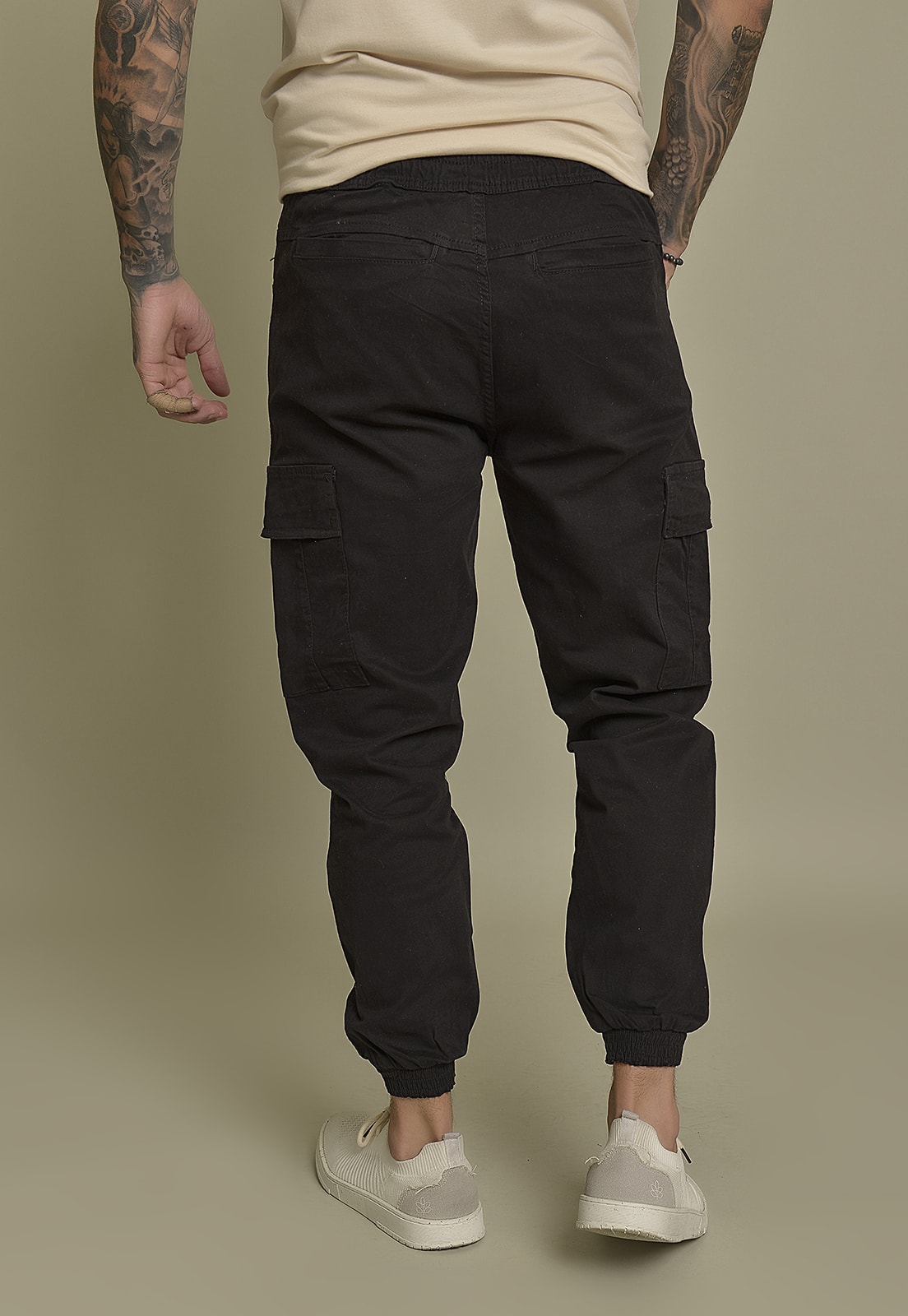 Calça preta discount masculina jogger