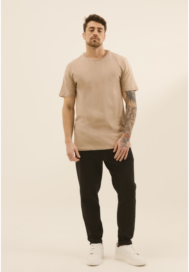 Calça Masculina Maleável Ponto Roma Com Barra Dobrada Dialogo-dba0221b-0405-4273-a336-1623339c0d2c