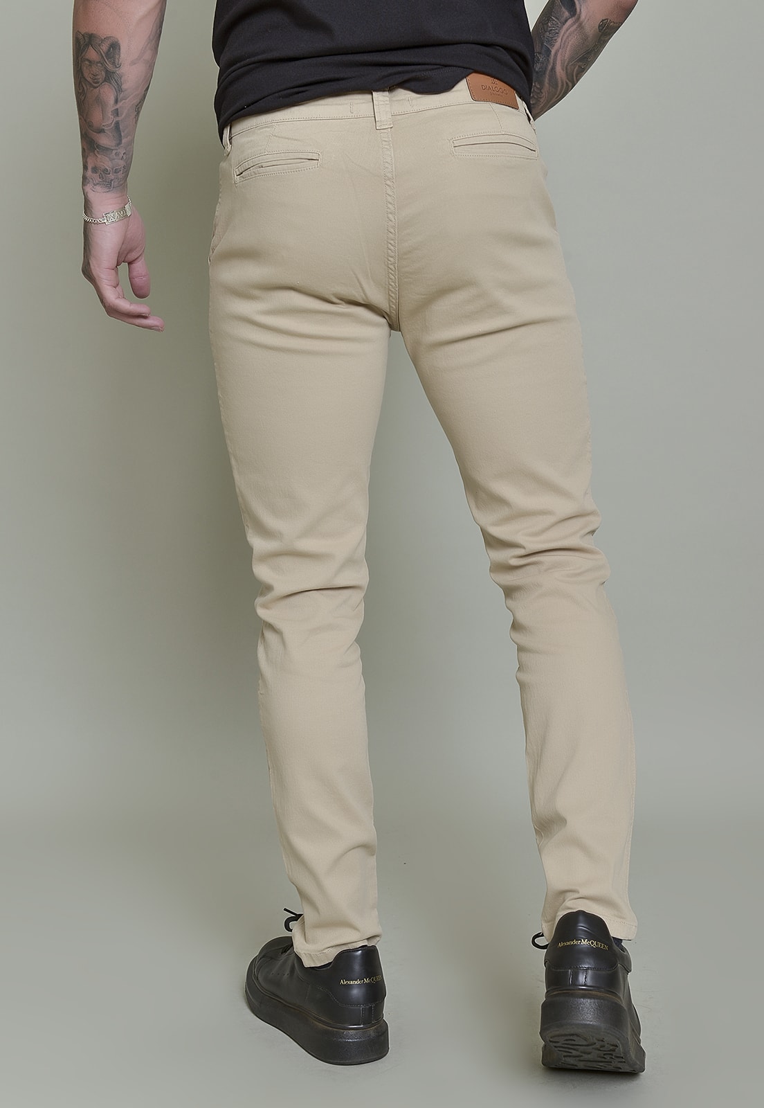 Calça sarja skinny store masculina