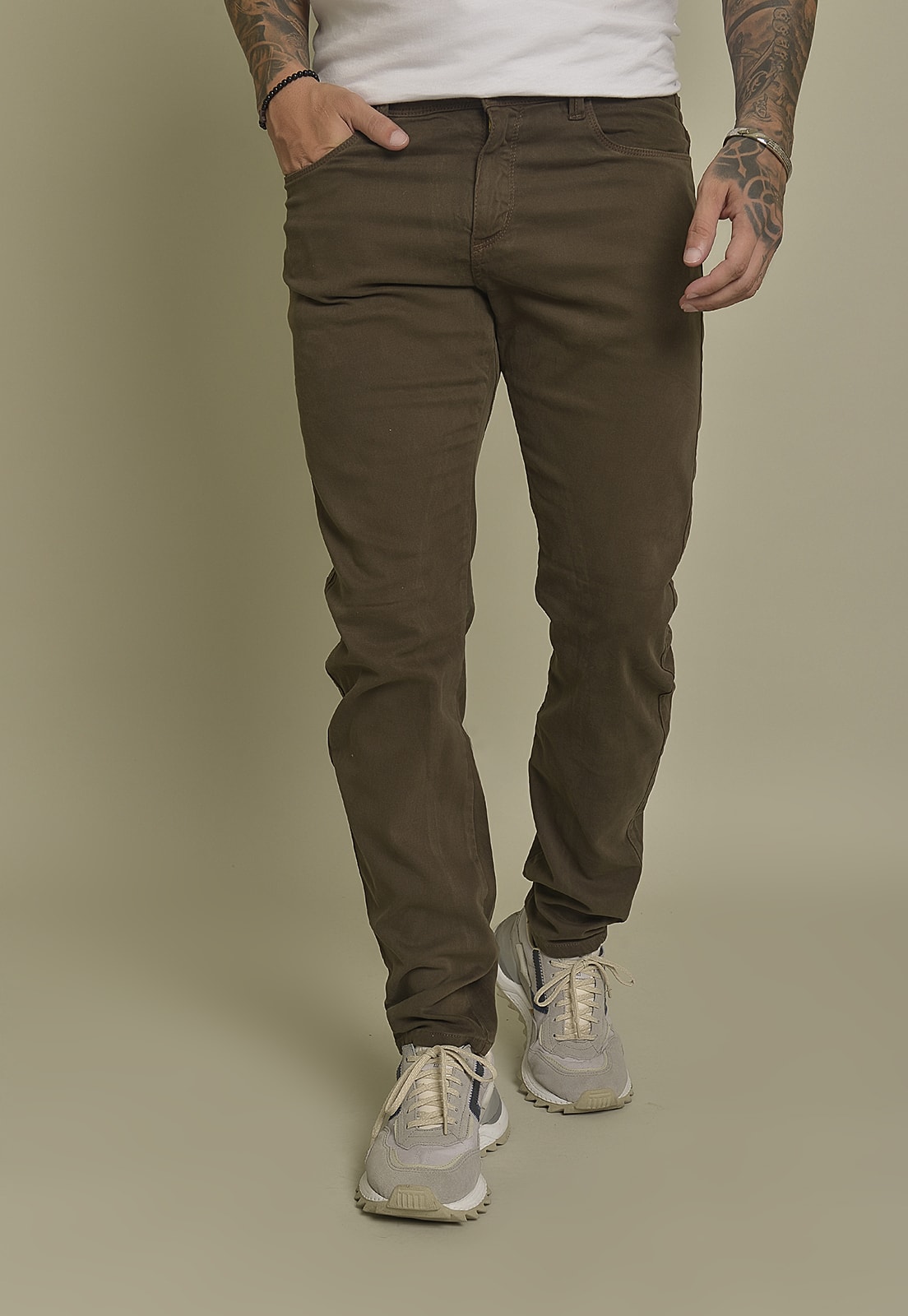 Calça jeans verde store masculina