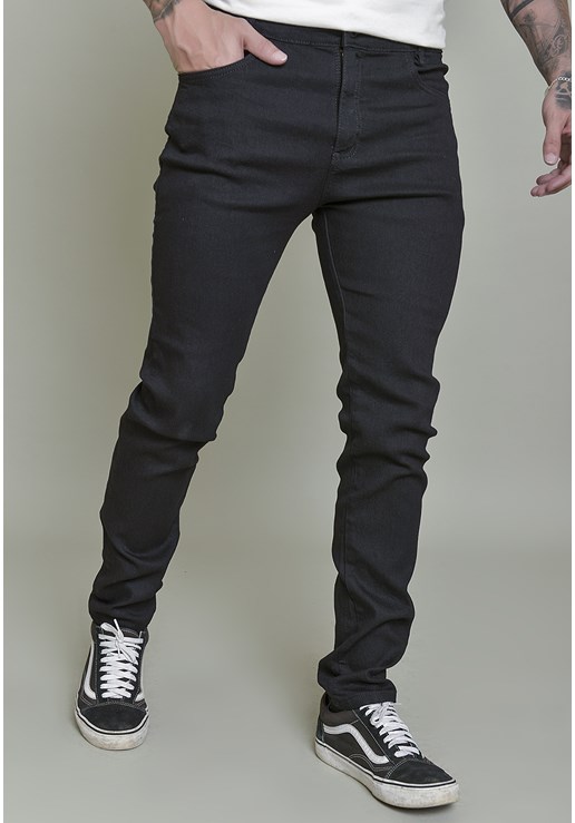 Calça Skinny Masculina Black Basica Com Bolsos Dialogo Jeans