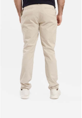 Calça Sport Fino Masculina Color Com Linho na Cor Areia Dialogo