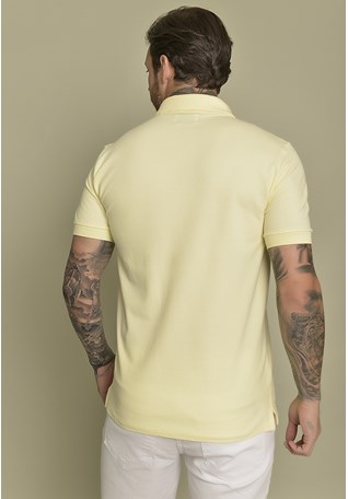 Camisa Gola Polo Color Amarelo Masculino Dialogo Jeans