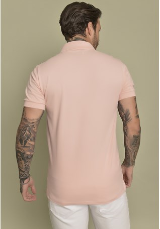 Camisa Gola Polo Color Rose Masculino Dialogo Jeans