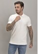 Camisa Piquet Gola Polo Masculino na Cor Off-White Dialogo Jeans