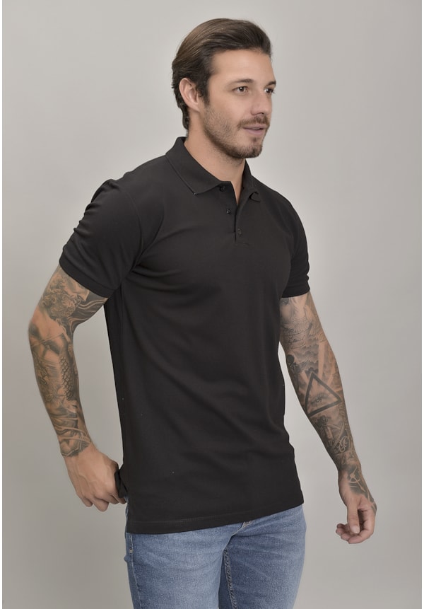 Camisa Piquet Gola Polo Masculino na Cor Preto Dialogo Jeans-ba13a61a-d2eb-45aa-be65-6e7783b6150f