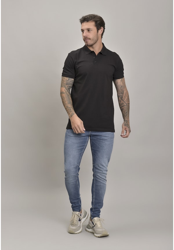 Camisa Piquet Gola Polo Masculino na Cor Preto Dialogo Jeans-70c738e2-ae89-44ae-b4a5-04f5c7f61181