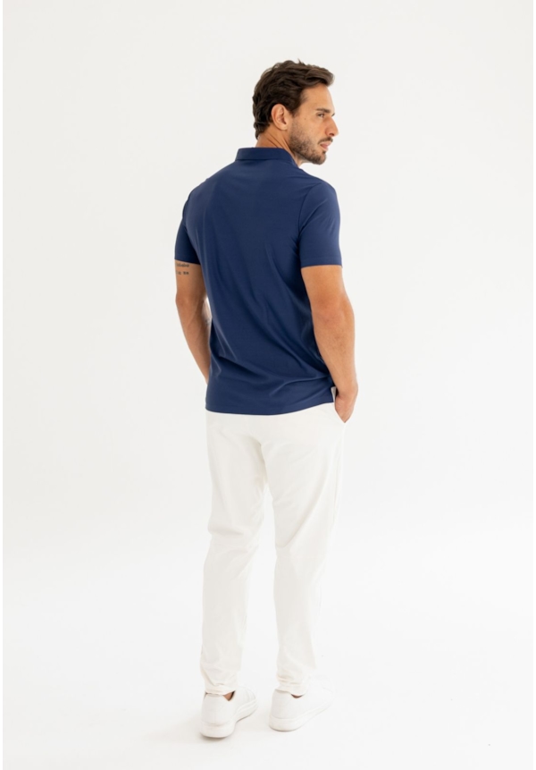 Camisa Polo Tecnológica Masculina Lisa em Poliamida Azul Dialogo-bd86c823-6806-4b00-b1db-f5ccddac69a1