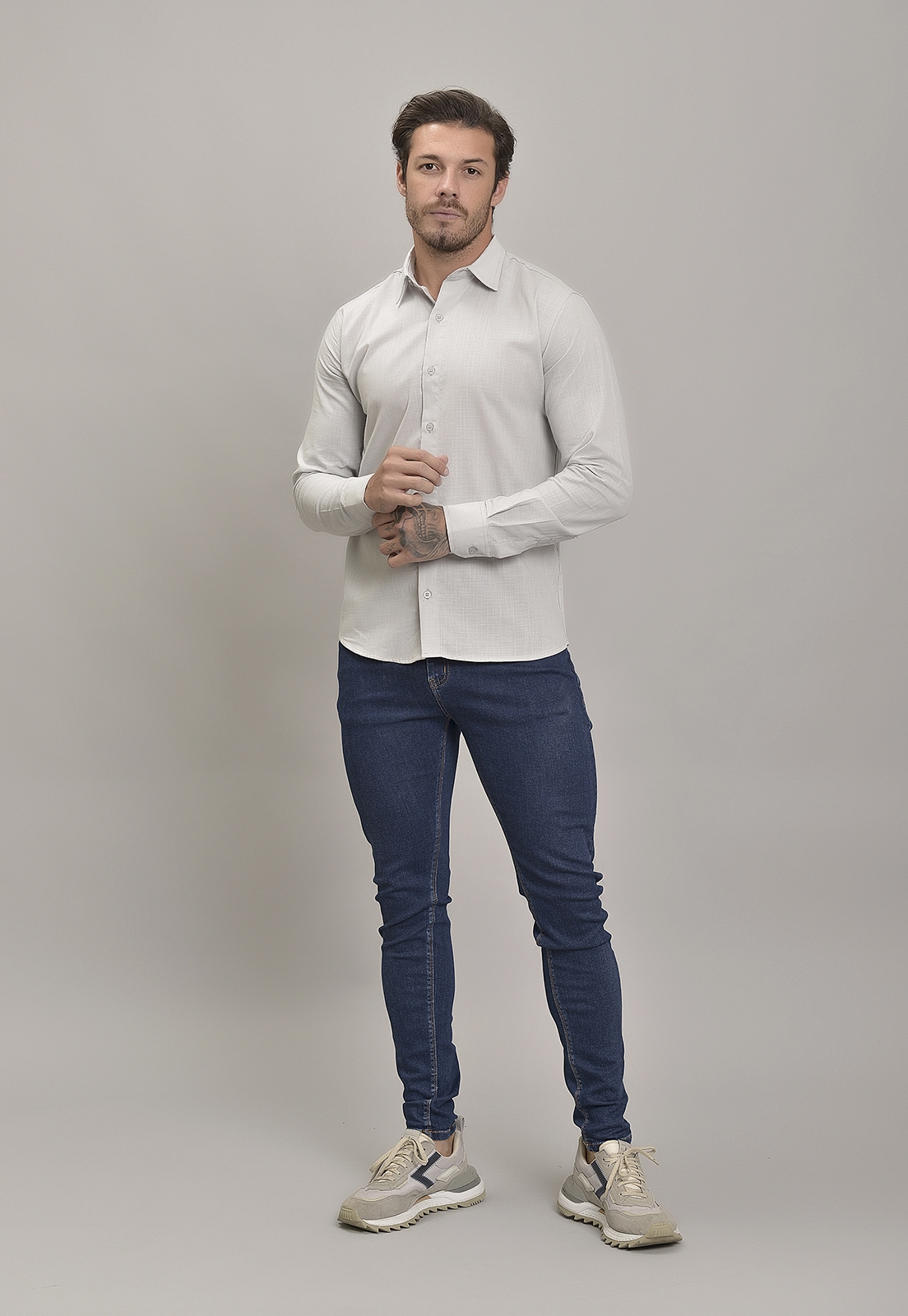 Camisa social com jeans 2024 masculino