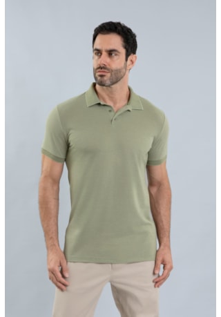 Camiseta Color Algodão Gola Polo Masculina Dialogo