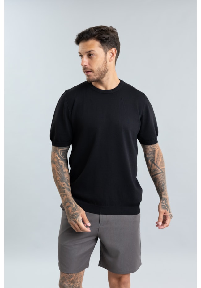 Camiseta em Tricot Masculina Manga Curta Gola Redonda Dialogo-aa081470-2900-482a-8c96-b93bd426fbac