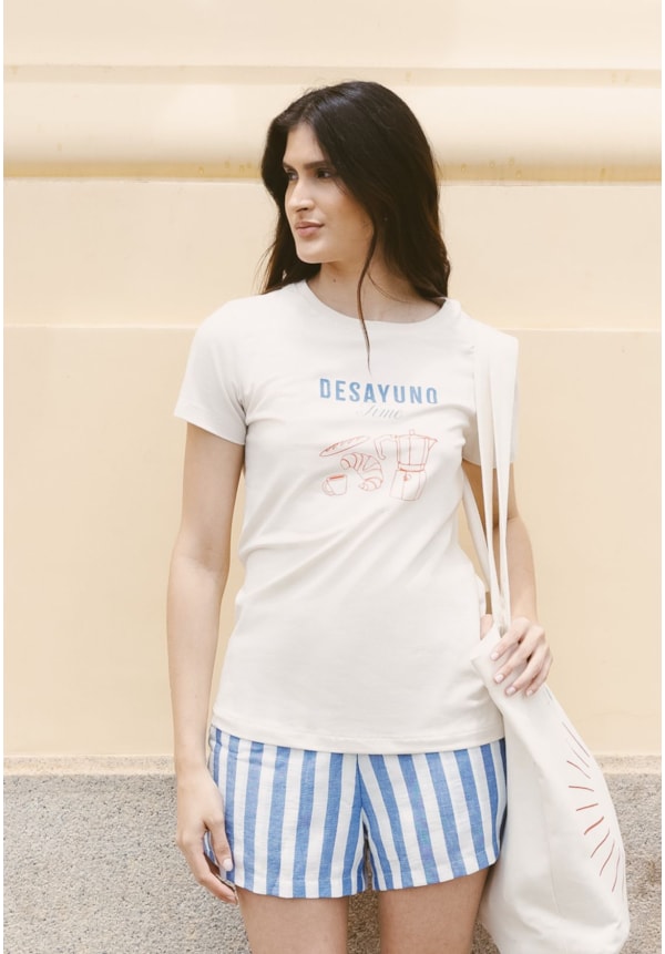 Camiseta Manga Curta Feminina Estampada Desayuno Time Dialogo-3ab8a45d-0789-4c70-a609-694ee6564fe5