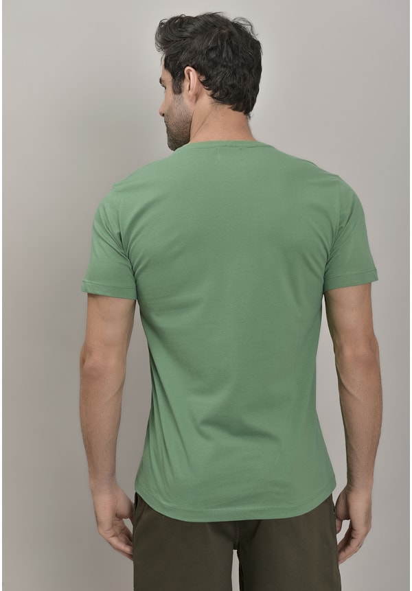 Camiseta Masculina Básica na Cor Verde New York City Gola Careca-5ab46195-4584-42c3-91eb-9a61c809d68c