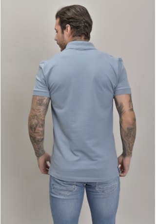 Camiseta Masculina Gola Polo na Cor Azul  Dialogo Jeans