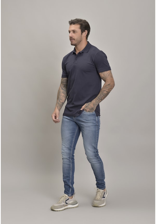 Camiseta Masculina Gola Polo na Cor Marinho Dialogo Jeans-de413378-e1a8-4a82-8e68-92e7c698c25a