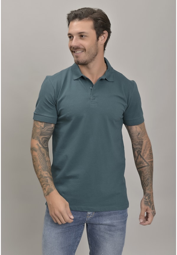 Camiseta Masculina Gola Polo na Cor Verde Dialogo Jeans-c1985d05-d0c1-4317-84b9-dc7f6f52abe5