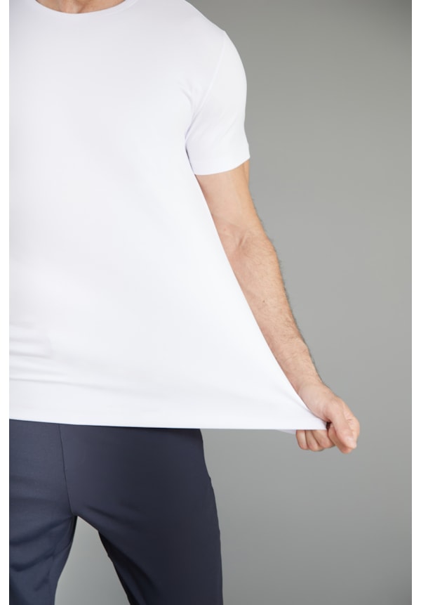 Camiseta Masculina Slim em Algodão Pima na Cor Branco Dialogo-efe78f51-3766-45f6-b041-a0786d4d1514