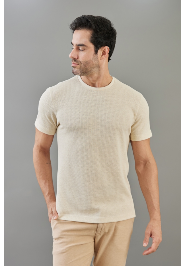 Camiseta Masculina Slim em Tricot Manga Curta Gola Redonda Dialogo-38a39080-fedc-426b-a764-5eae164c464a