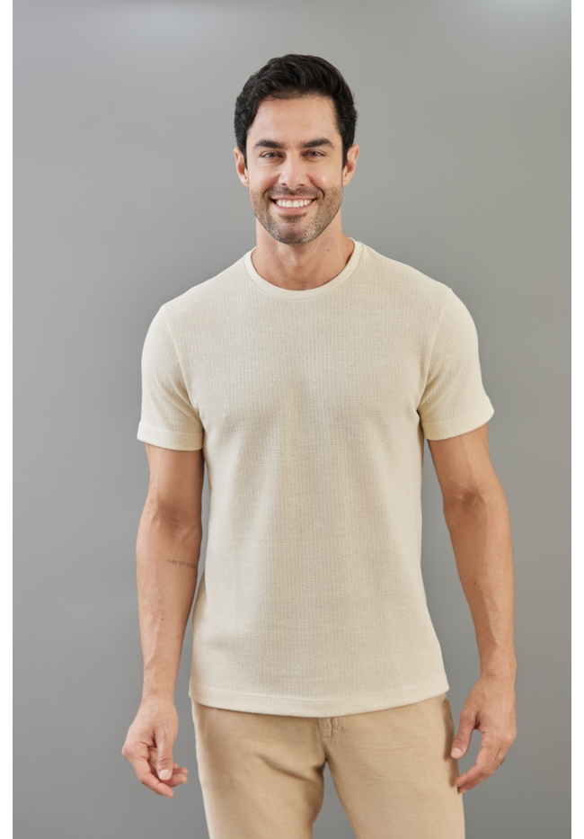 Camiseta Masculina Slim em Tricot Manga Curta Gola Redonda Dialogo-cb4cc0d1-8890-4976-b364-c6ae1711349e
